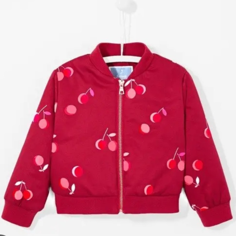Jacadi Paris Cherry Print Bomber Jacket